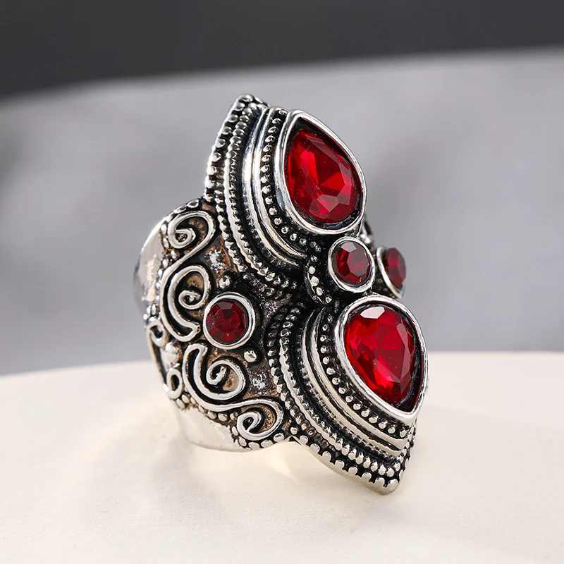 Europe and The United States Halloween Irregular Geometric Ladies Ring Gothic Fashion Holiday Party Jewelry Accessories