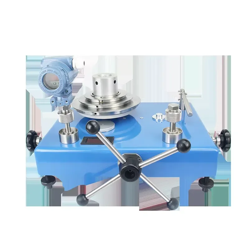 Pressure Gauge Calibrator Test Pump Pneumatic Piston Hydraulic Calibrate Pressure Gauge Dead Weight Tester