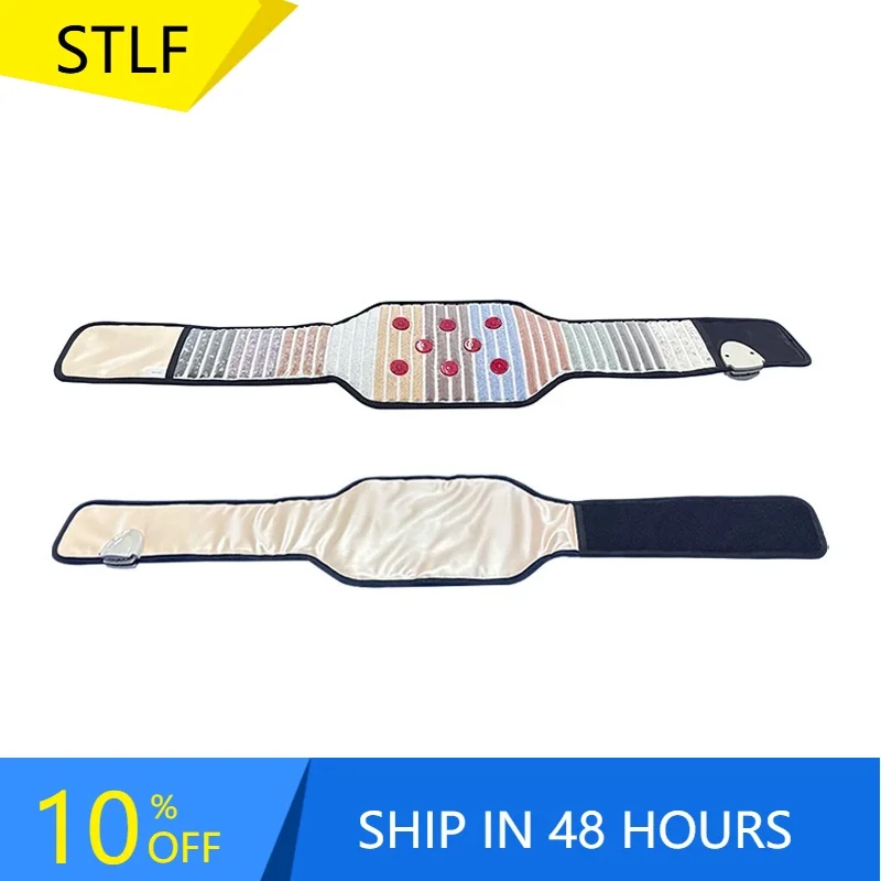 

STLFPhoton Световая волна Энергетический массажный пояс Отопление талии с шариком отрицательных ионов Хрустальный камень Согревающая матка