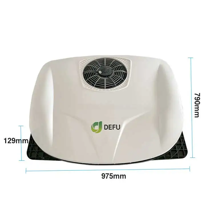 All In One Rooftop Vehicle Battery Electric Automatic 12v 24v Car Air Conditioner For Car RV Truck