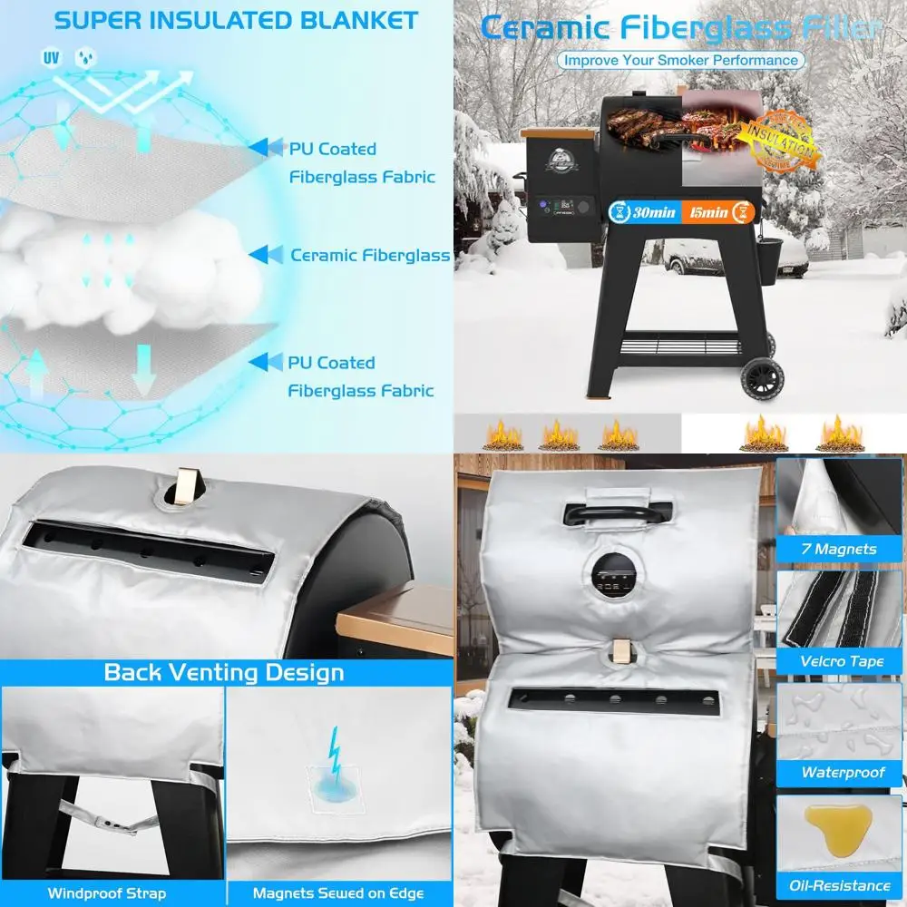 

Pit Boss 500 Series Insulated Cover - Replacement for Navigator Sportsman 540/550 Wood Pellet Grills