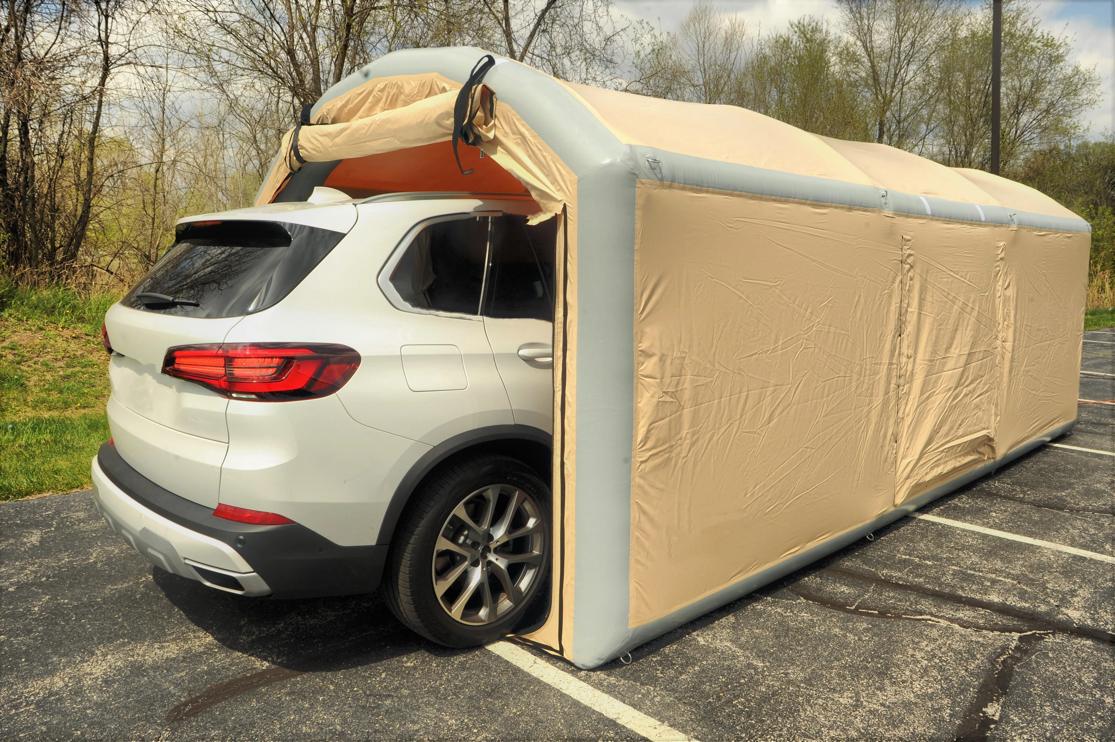 Inflatable Car Tent Anti Hail Protection Car Storage Bubble Tent Inflatable Pvc Car Cover Pvc Portable for 4 Season Use