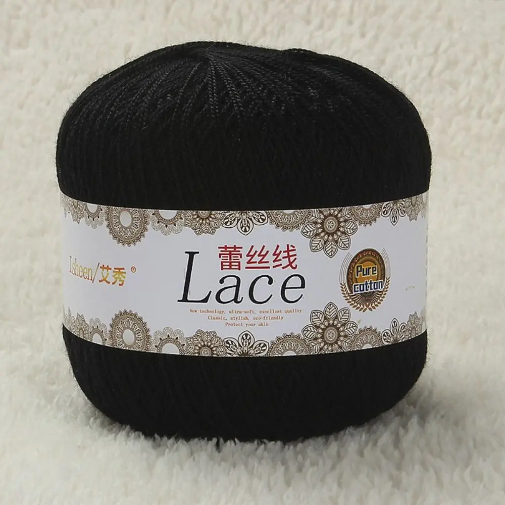 

50g/Ball Quality Embroidery Craft Sewing Hand Knit Yarn Cotton Lace Wool Embroidery Yarn Crochet