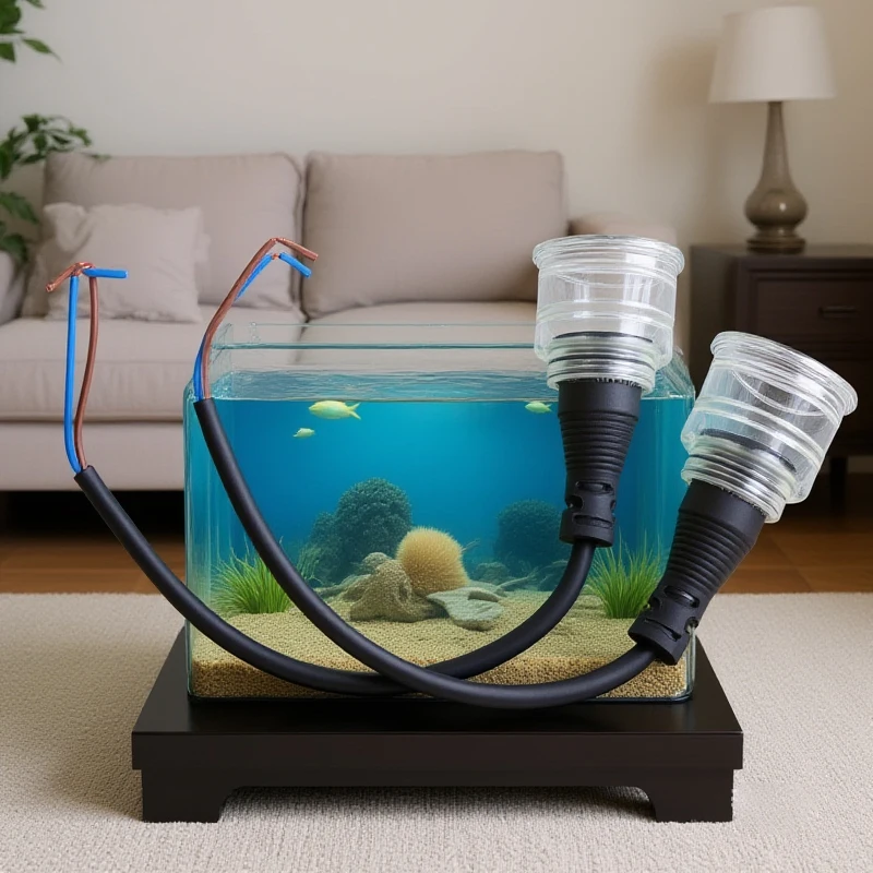 1pcs Aquarium Lamp Base Waterproof Soft Rubber Fish Tank Lighting Wire Holder For T8 For Aquarium