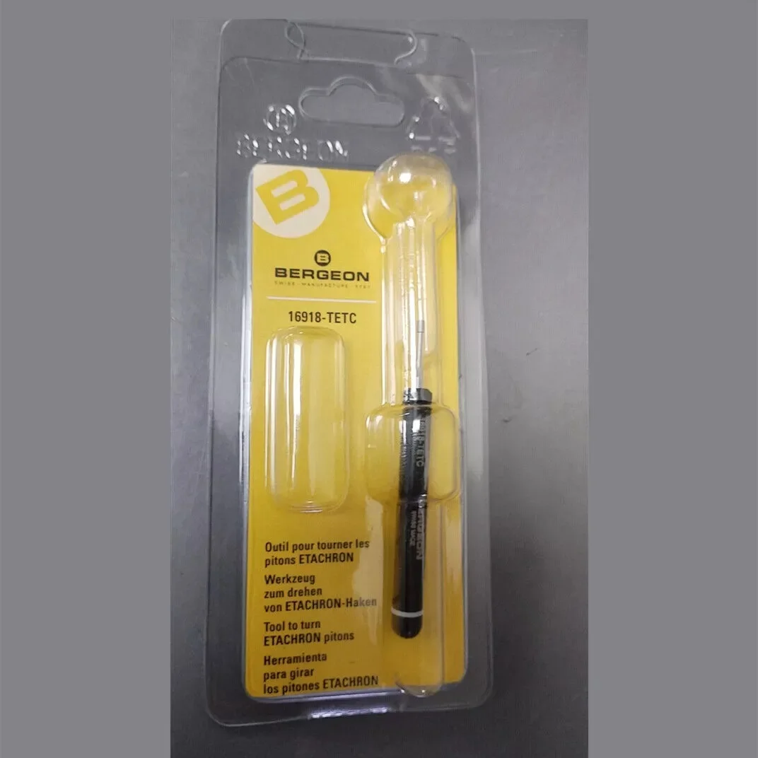 Bergeon 16918-TETC Screwdriver With Blade To Turn ETACHRON Pitons Swiss Tool