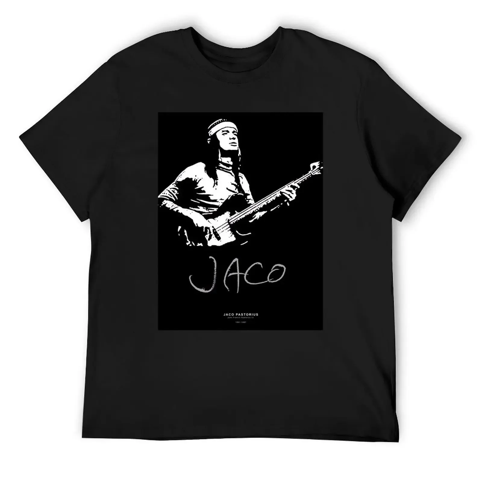 

JACO black and white T-Shirt new edition oversizeds anime figures heavy weight t shirts for men