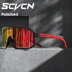 SCVCN Polarized Sunglasses for Men MTB Cycling Glasses Outdoor Sports Bike UV400 Goggles Women Road Bicycle Cycling Glasses New