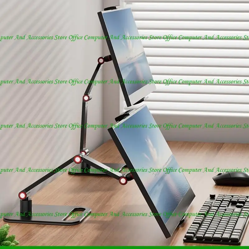 U55C Monitor Monitor Monitor Stand 360 ° Rotatable Arms Support Holder untuk Office
