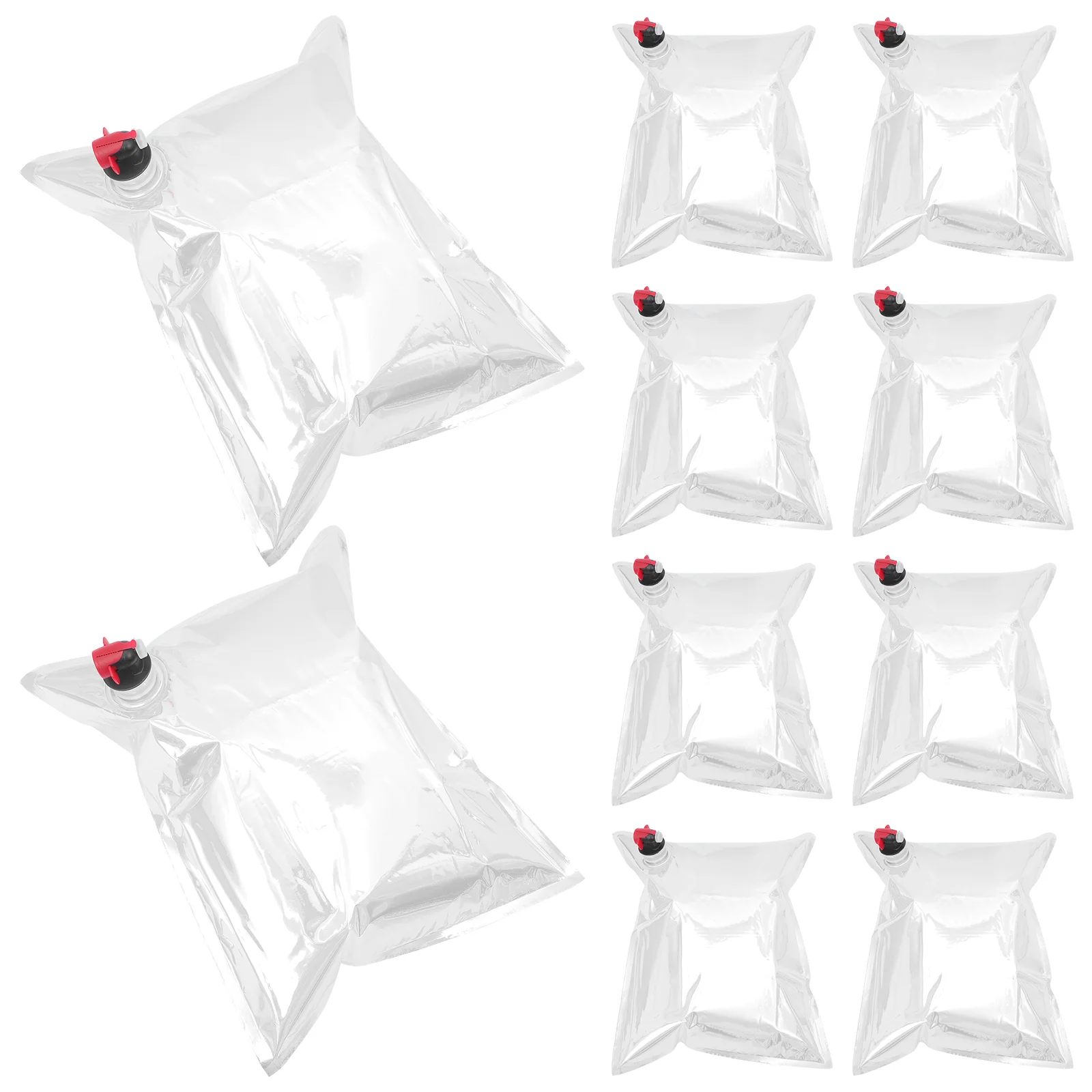 10 Pcs Butterfly Valve Bag Plastic Drinks Bladder Travel Pouch Refill Beverages or Toddler