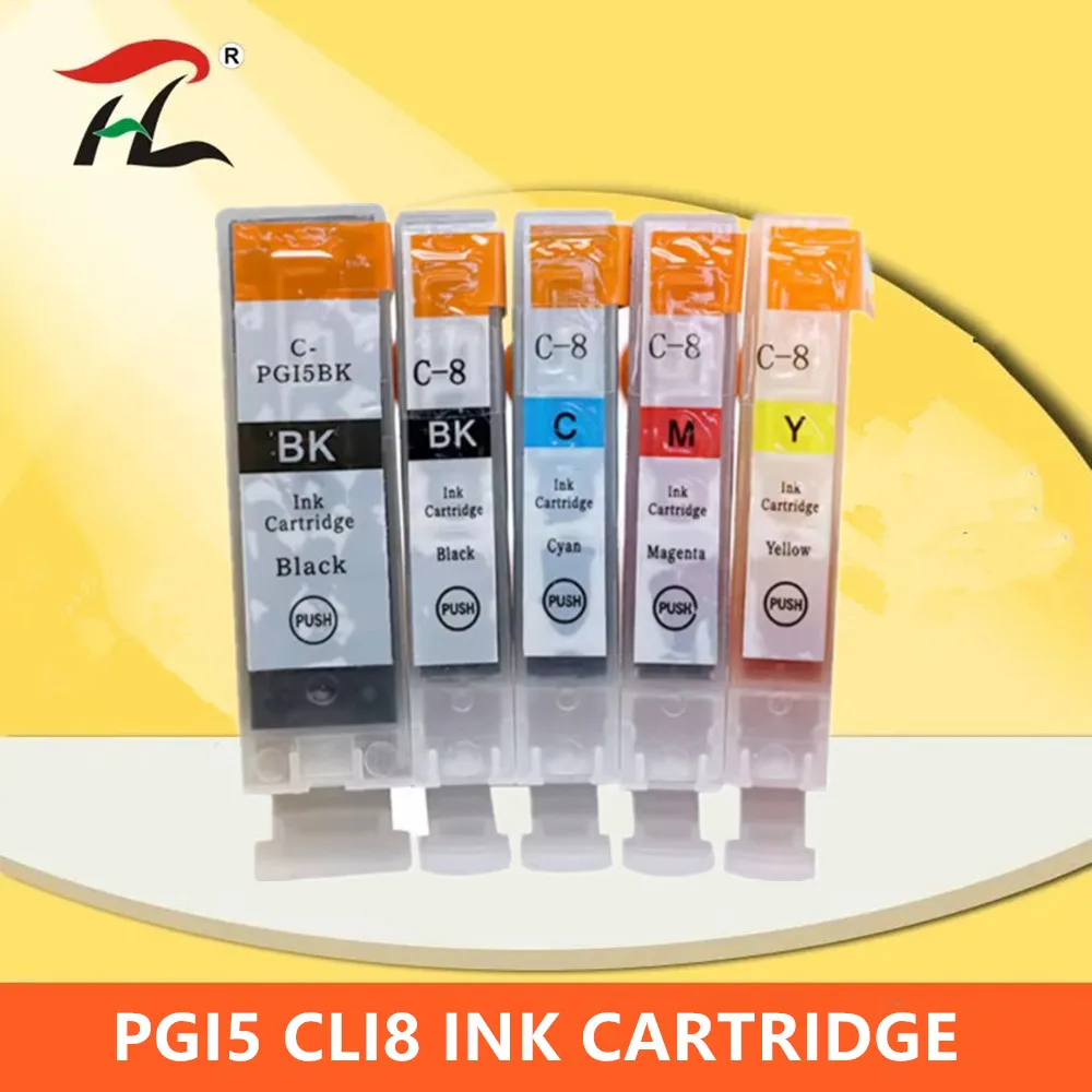 For Canon PIXMA MP500 MP530 MP600 MP600R MP610 MP800 MP800R MP810 MP830 MP950 MP960 MP970 Printer PGI5 CLI8 XL Ink Cartridge