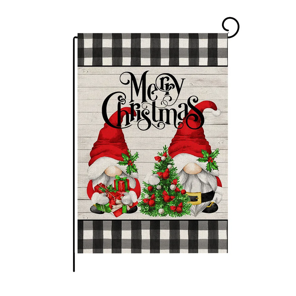 Christmas Garden Flags, Suitable for Outdoor  for Garden and Entrance Decoration 12inx18in As Well As Home Decoration Gifts.