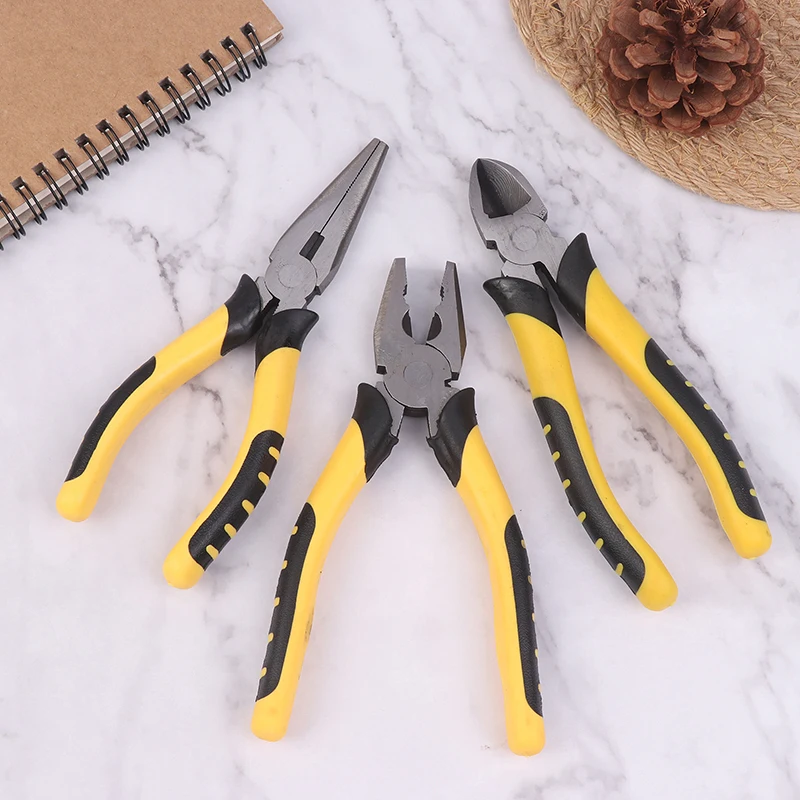 6 Inches Wire Pliers Sharp Large Opening Stripping Pliers Industrial Grade Labor-saving Household Electrician Wire Cutter Pliers