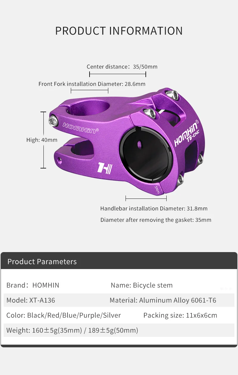 

Mtb Power 31.8 35x35 50mm Road Bike Stem High-Strength Short Handlebar Stem Aluminum Alloy Bicycle Bridge Cycling Accessories