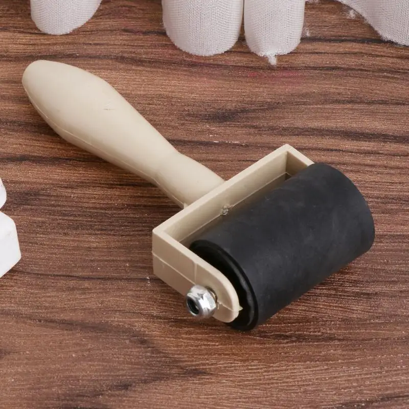 Y5LB 3.5cm Heavy Duty Hard Rubber Roller Printing Screen Plastic Frame Craft Tool