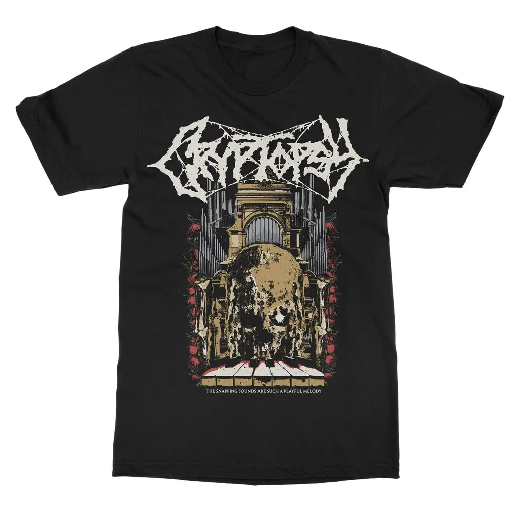 2026 New Pop Cryptopsy Band Graphic Cotton T-shirt Unisex Summer Short Sleeve Fashion Brand Tee Luxury Casual