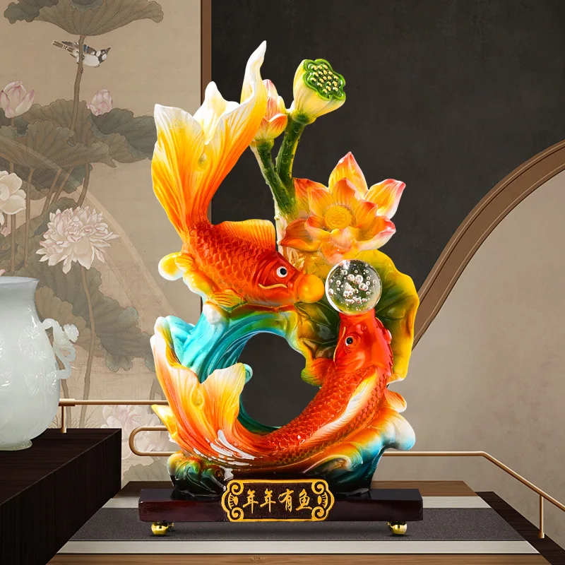 

New Chinese style Wealth Attraction: Annual Surplus Decoration, Joyful Gift for Moving into a New Home