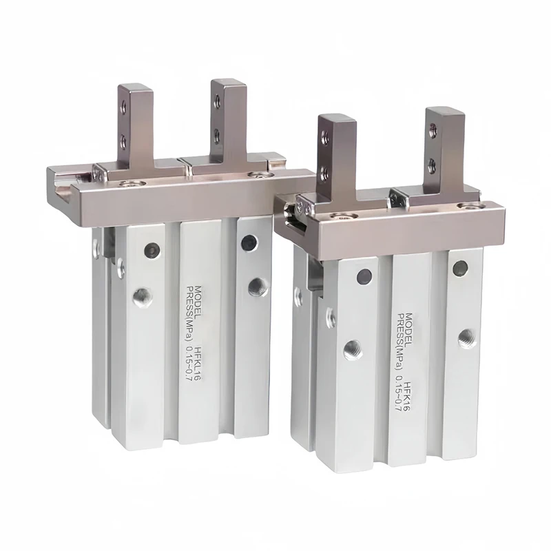 Airtac Type Parallel Style HFK Pneumatic Air Gripper HFK10 HFK16 HFK20 HFK25 HFK32 HFK40Cylinder Double Acting Gripper Cylinder