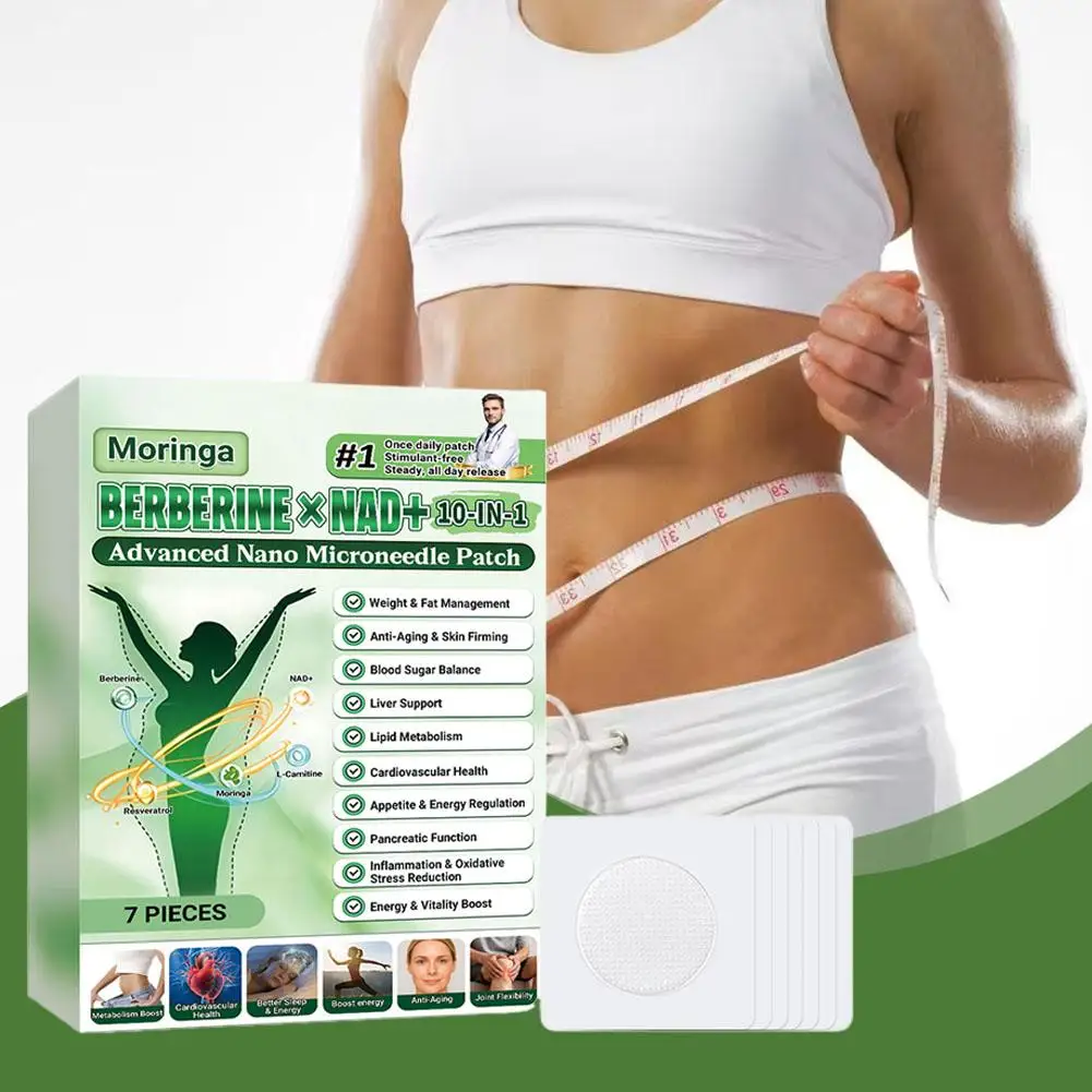 2026 Newest Nano Microneedle Firming & Slimming Patch, Berberine & NAD+ Figure Line Shaping, Weight Loss Sticker For Adults