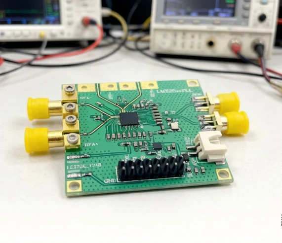 LMX2594 PLL Frequency Synthesizer Development Board 10MHz-15GHz High Frequency Microwave Signal Source for RF Lab
