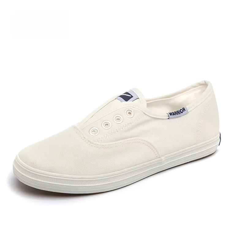 

Белые парусиновые слипоны для женщин, лето 2029, модная резиновая подошва Lazy Person's oes Harajuku Sle с глубоким вырезом и круглым носком