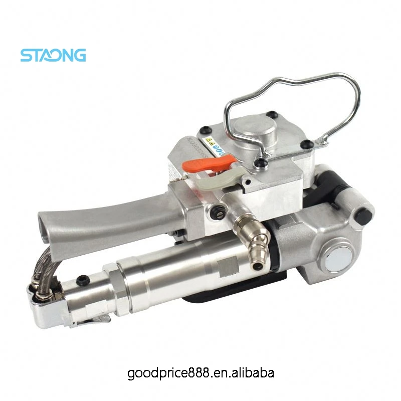 3500N Pneumatic Steel Strip Locking Tool Industrial Air Strapper for  Steel Banding