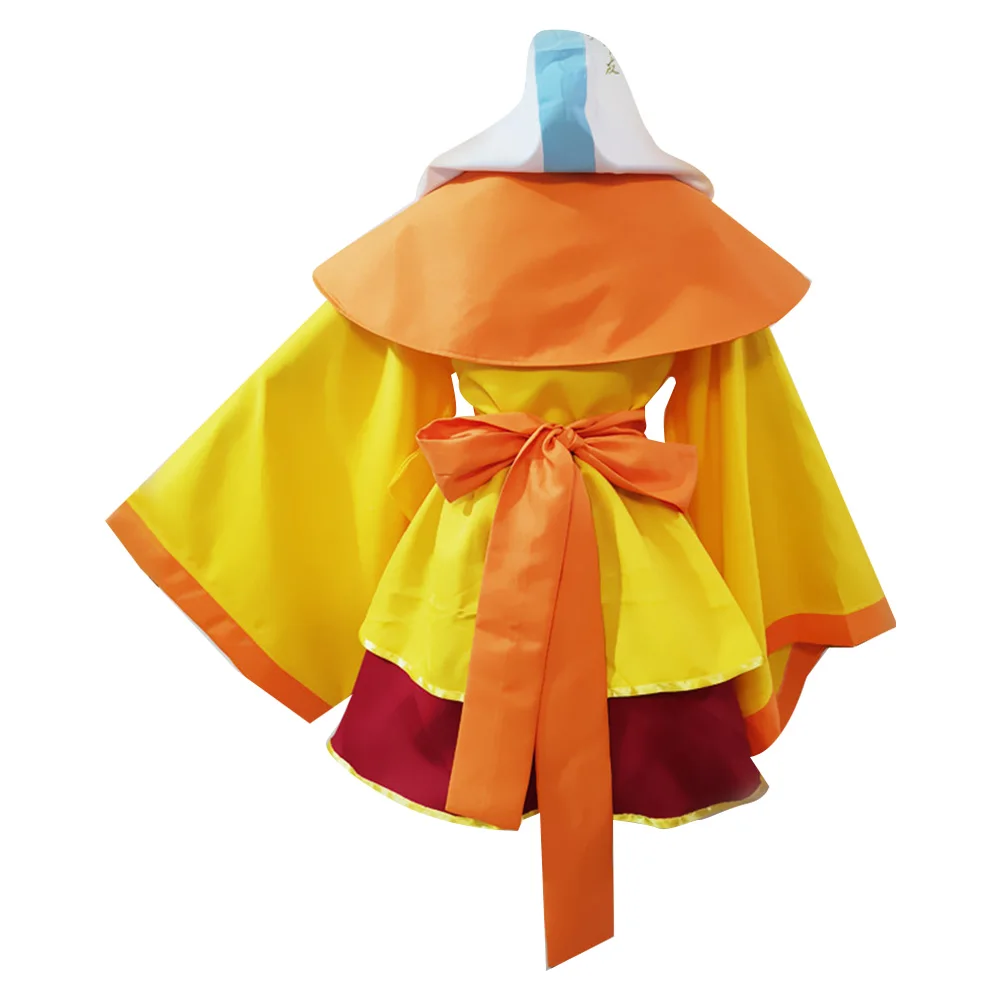 Avatar Aang ชุดคอสเพลย์ผู้หญิงผู้หญิง Lolita ชุด Outfits ฮาโลวีน Baju Karnaval หญิงปลอมตัวเครื่องแต่งกาย