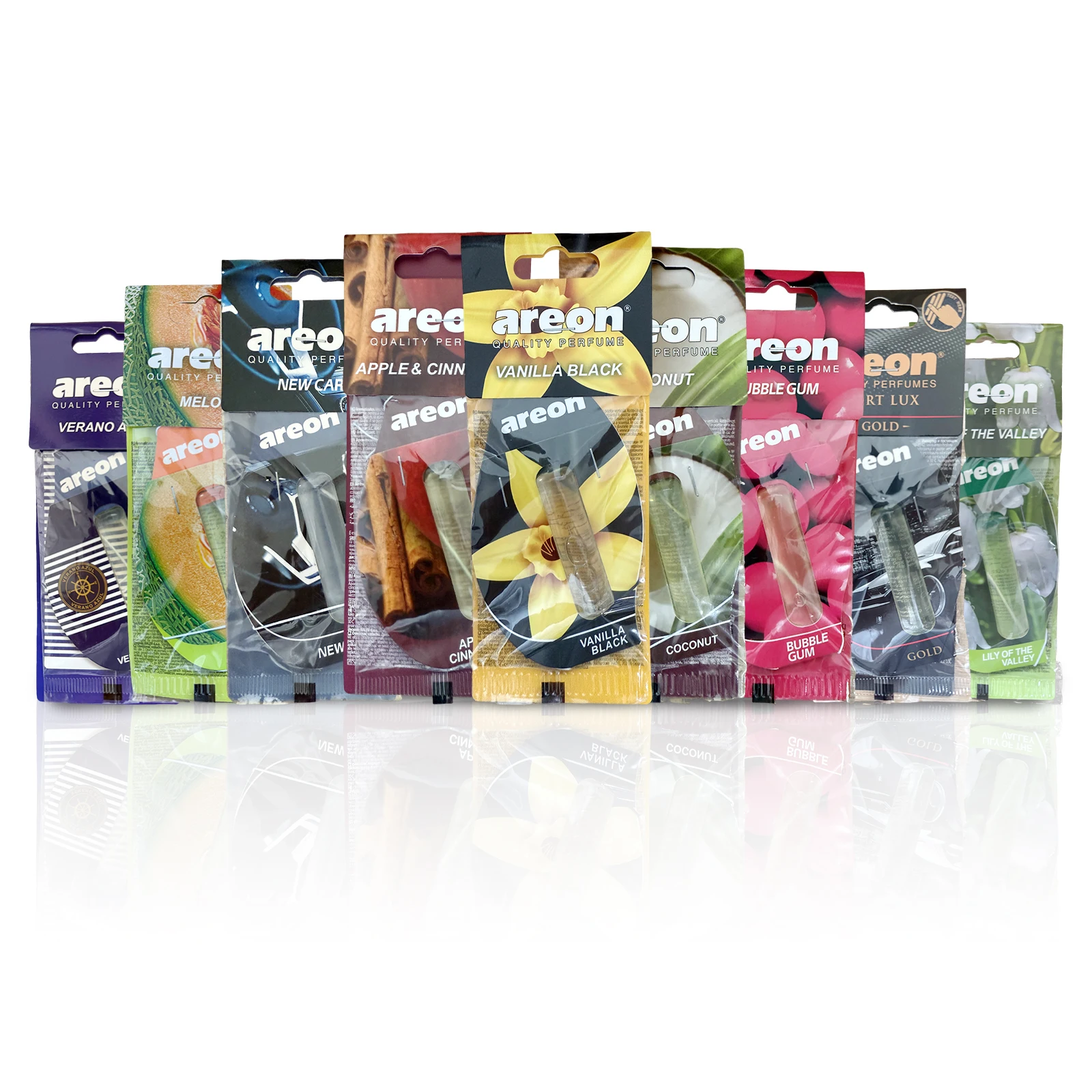 Aromatizador Automotivo de 3-18 Peças com Fragrância Natural de Chá, Acessório para Carro em Formato de Gota de Água com Aroma de Baunilha para Pendurar no Veículo