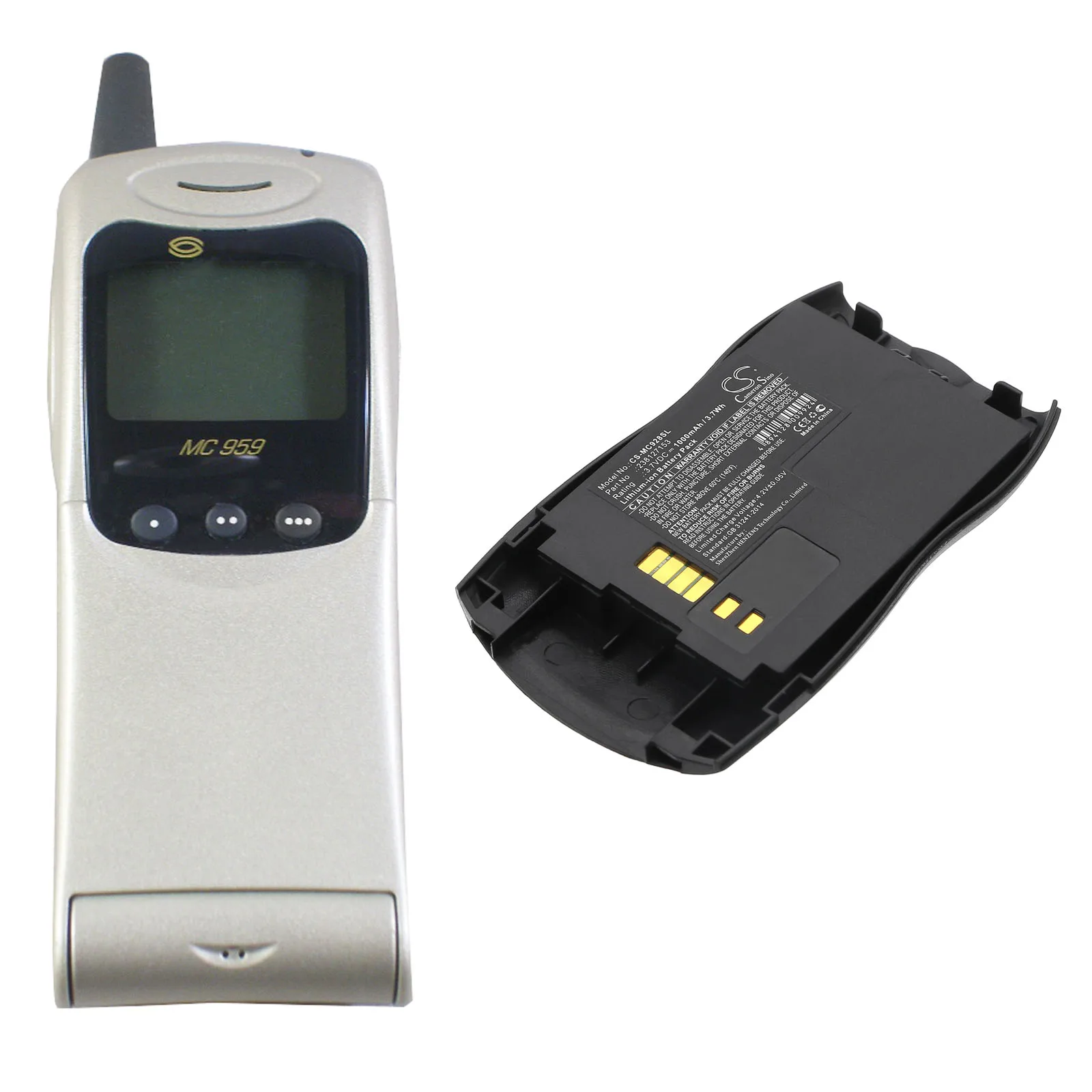 Mobile, SmartPhone Replacement Battery For Sagem:900,920,920Li,930,940,950, 238127153,238191851--1000mAh / 3.70Wh--3.7V--Li-ion