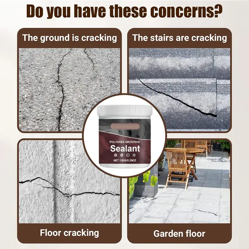 

Polyurethane Grouting Sealant Abrasion Resistant Waterproofing Penetrating Wall Crack Sealant Leak Repairing Moistureproof 150g