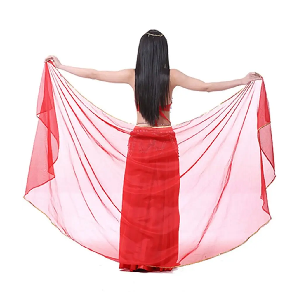 Mode Licht Bauchtanz Schleier Seide Lange Tanzen Schal Frauen Schal Chiffon Tanz Kostüme Zubehör Tanz