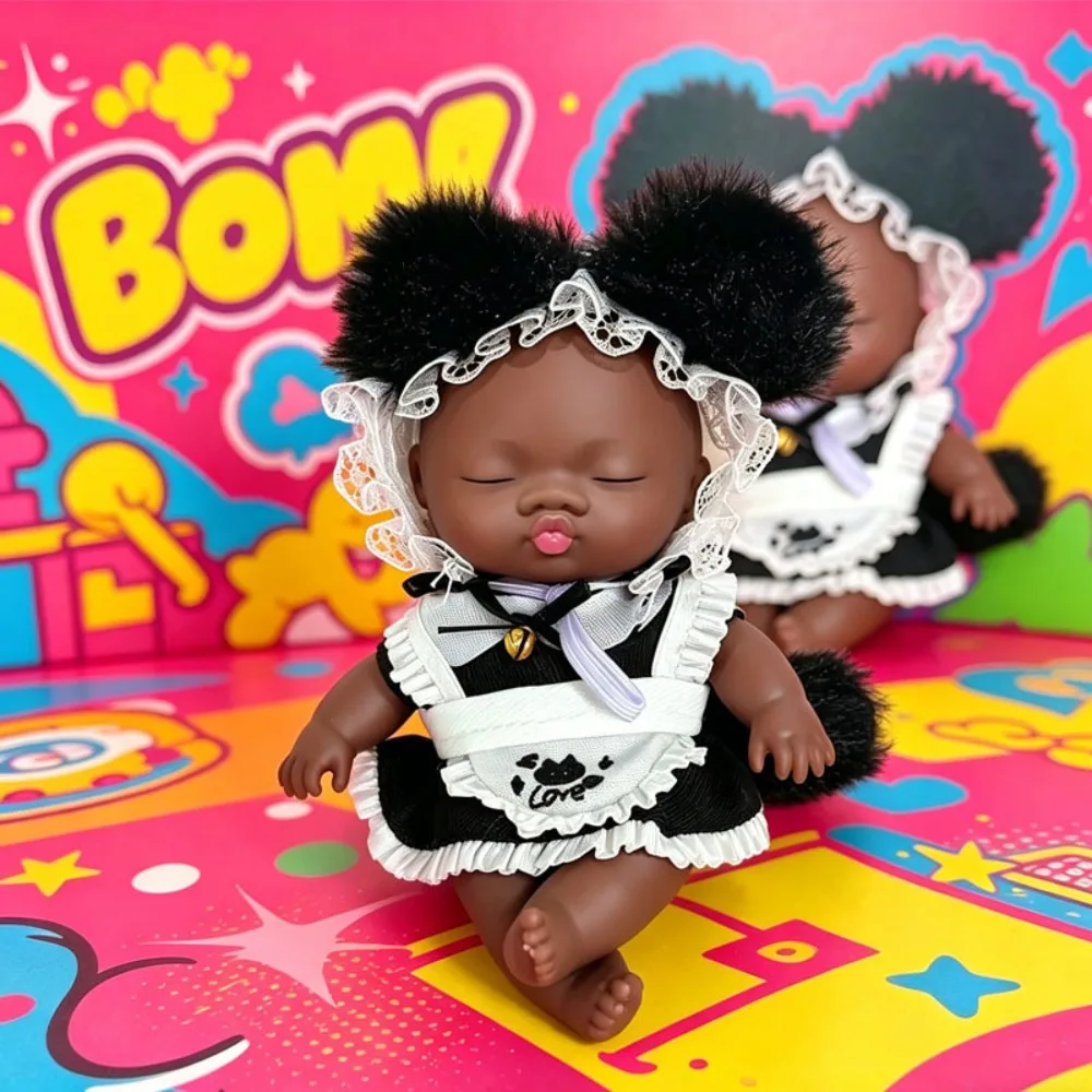 Funny Multiple Clothes Natasha Squeeze Doll Desk Home Pinch Black Skin Squishy Hand Relax Cute Ugly Doll Toy Children Gifts