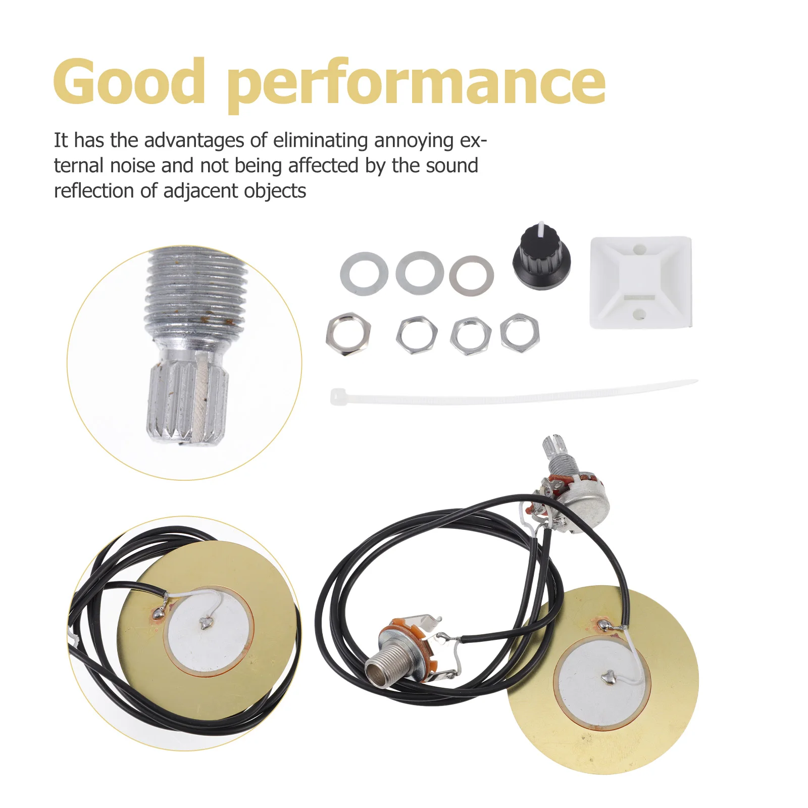 

Guitar Pickup Set Accoustic Acoustic Electric Transducer for Pickups with Tone Tuning Tool