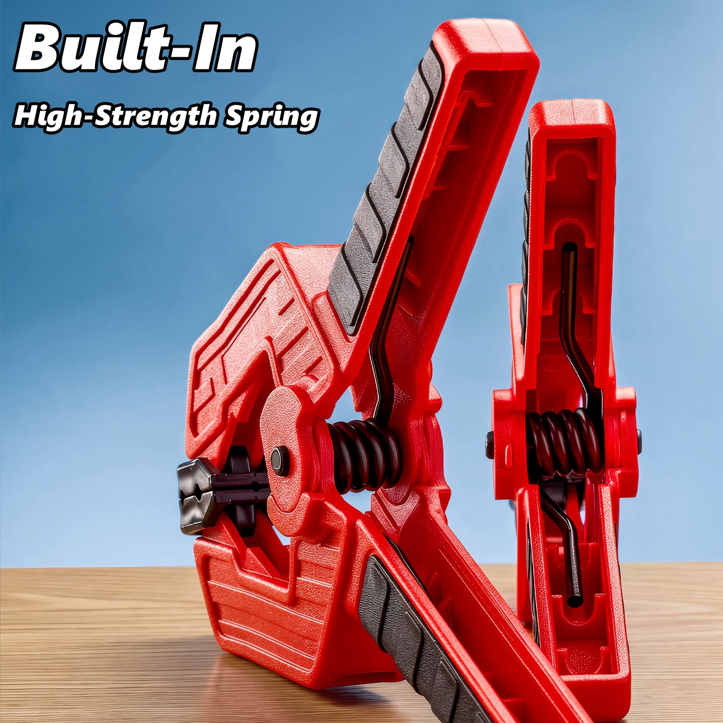 Spring Clamps, Heavy Duty Plastic Extra Wide Clamps A Type Woodworking Clip Strong Grip DIY Wood Working Tool for Carpenter - view 2