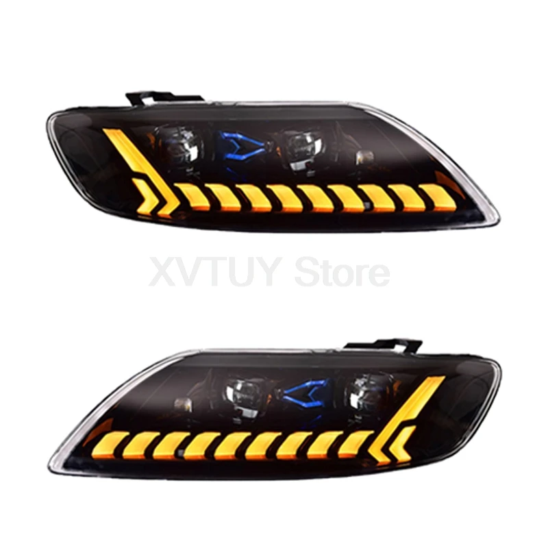

Head Lamp Car Styling Headlights for Audi Q7 Headlight 2010-2015 Q7 Front Lights LED Projector Lens Automotive Accessories DRL