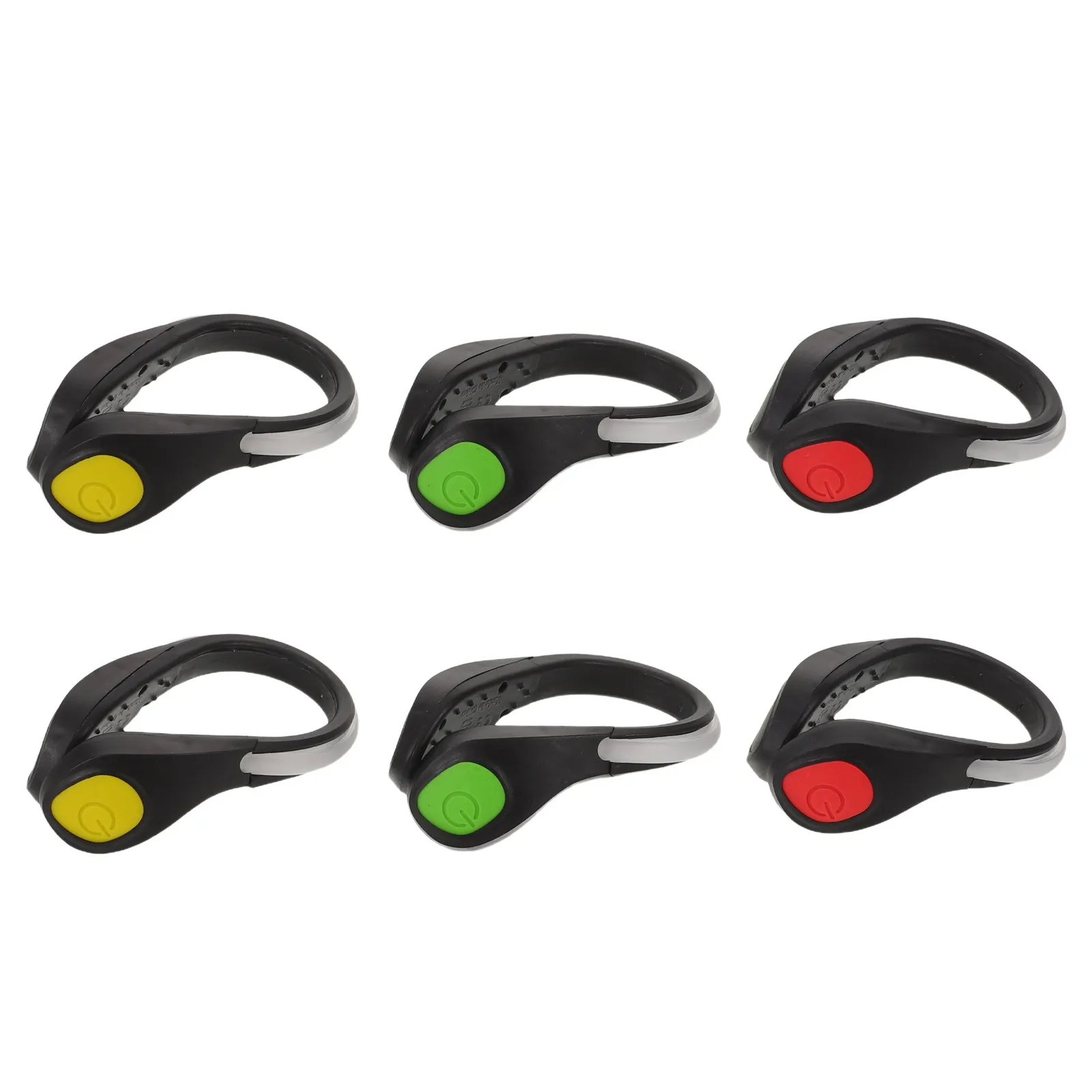

6Pcs Night Running Reflective LED Shoe Clips Color Changing Red Yellow Green Clip on Safety Lights for Running Cycling Jogging