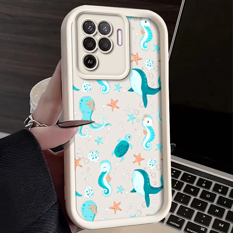 for OPPO A16E F23 A11X A53S PRO RENO 4G A5 FIND A94 8T X5 A52 soft Lovely shockproof cute girl phone case Casing