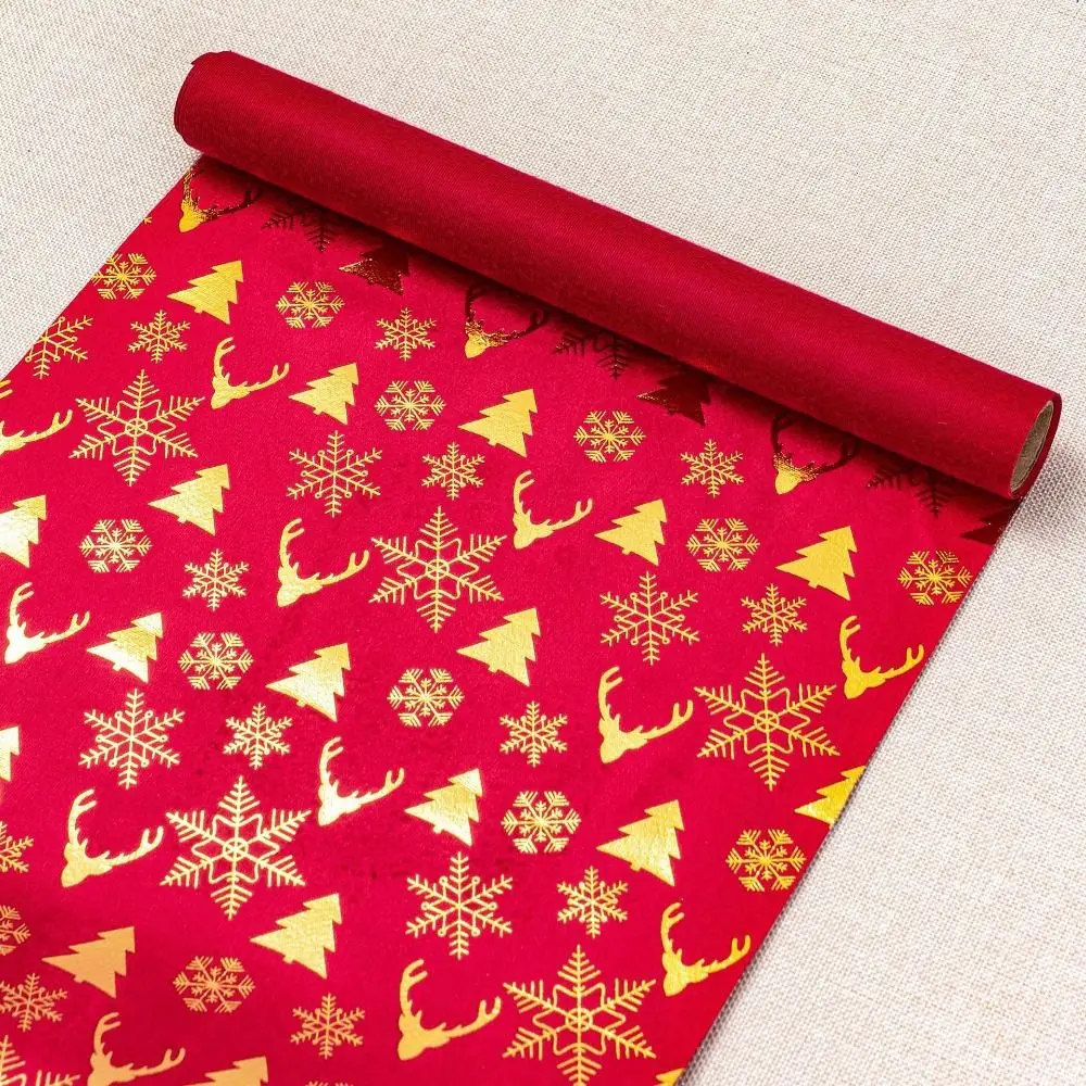 

Christmas Theme Polyester Christmas Tablecloth Home Supplies Snowflake Printed Table Runner Navidad Table Cover Christmas Season