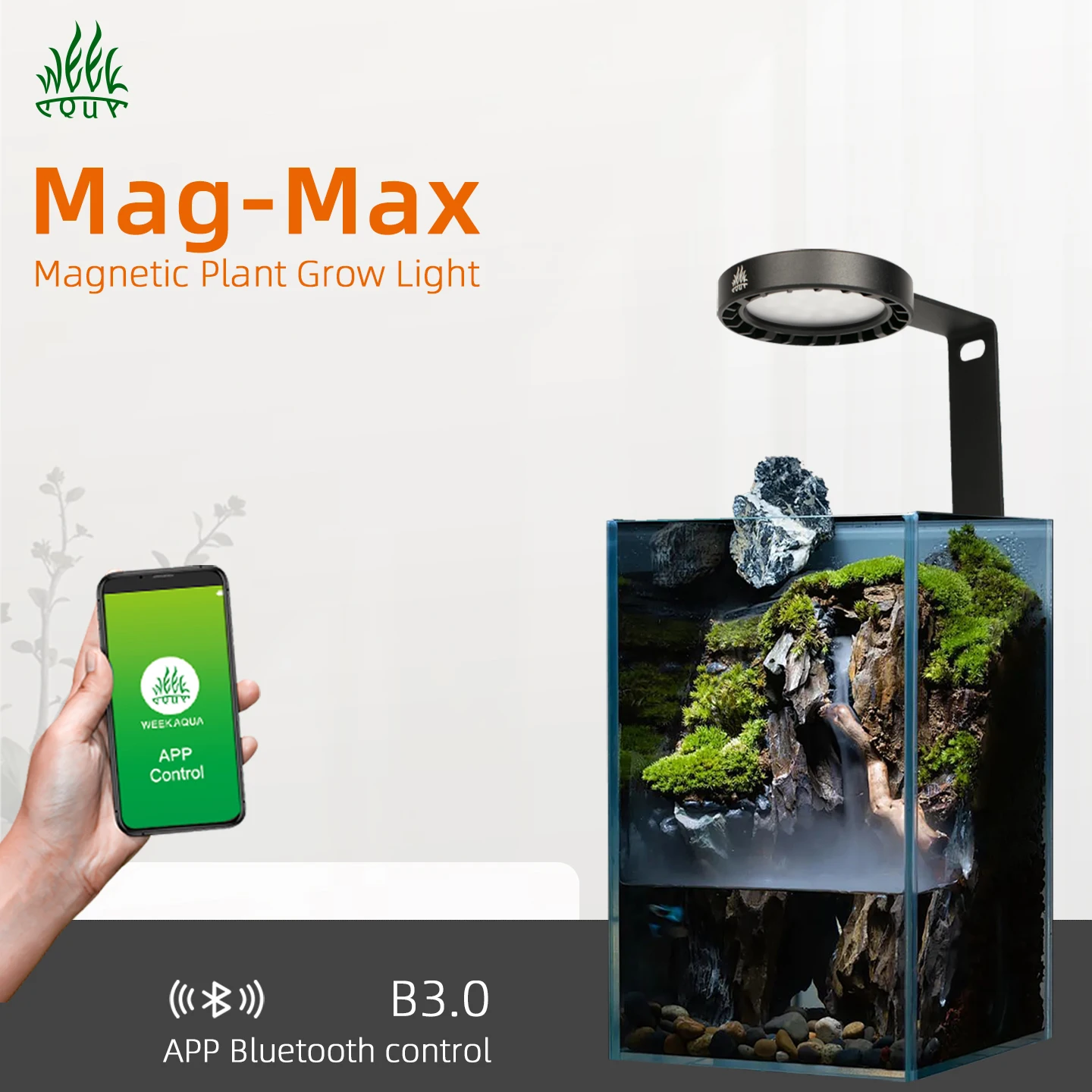 High Quality Nano Tank Aquarium Light LED Full Spectrum RGB+UVa USB Dimming Led Light for Terrarium PC 65 Led 800w