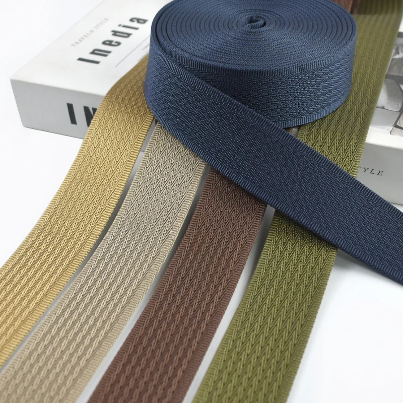 

2/5M Meetee 38mm Nylon Webbing Strap Bag Straps Bias Binding Tape for Backpack Dog Collar Band Safety Belt DIY Sewing Accessory