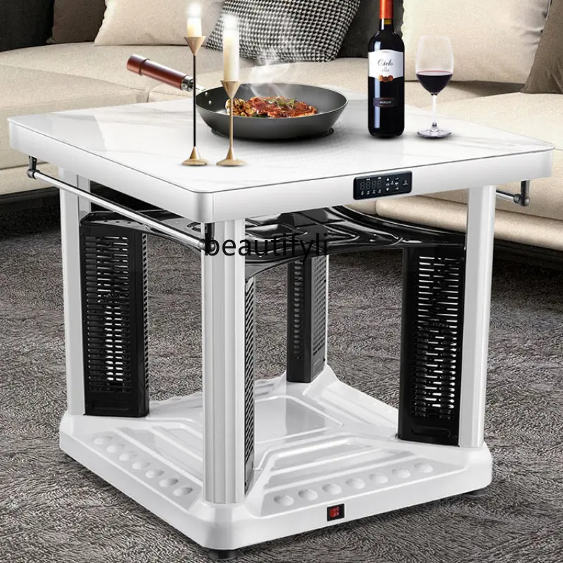 yj Heating Table Electric Heating Table Square Fire Table Multi-Functional Four-Side an Electric Radiator Electric Oven