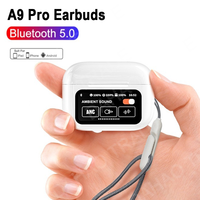 A9 Pro Wireless Bluetooth Earphone HiFi Stereo Headset Mic Noise Reduction Sport Earbuds For Xiaomi Lenovo iPhone Samsung Huawei
