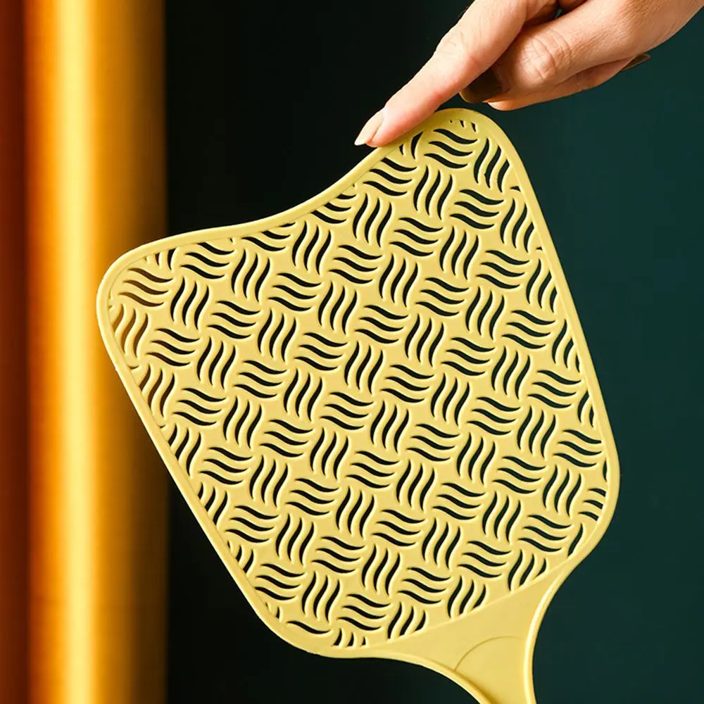 Large Bug Indoor Outdoor Plastic Home Kitchen Manual Pest Control Long Handle Flyswatter Fly Swatter