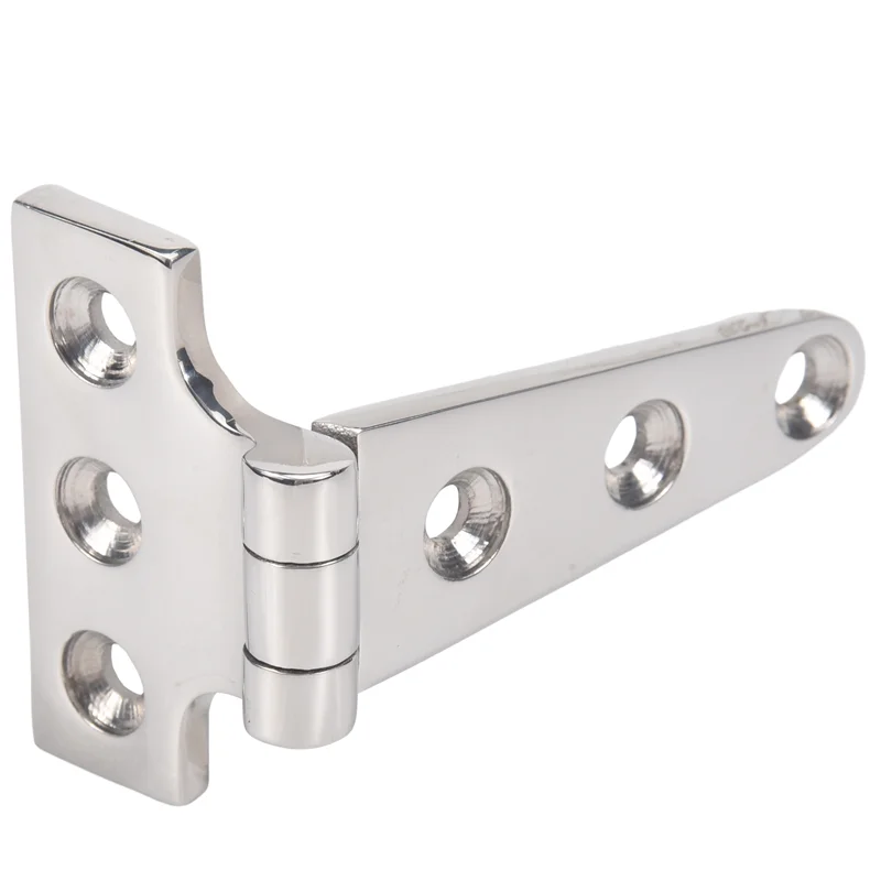 2 PCS Heavy Duty T Hinge 316 Stainless Steel Marine Grade Casting Hinge Door Hatch Hinge Boat-AT64