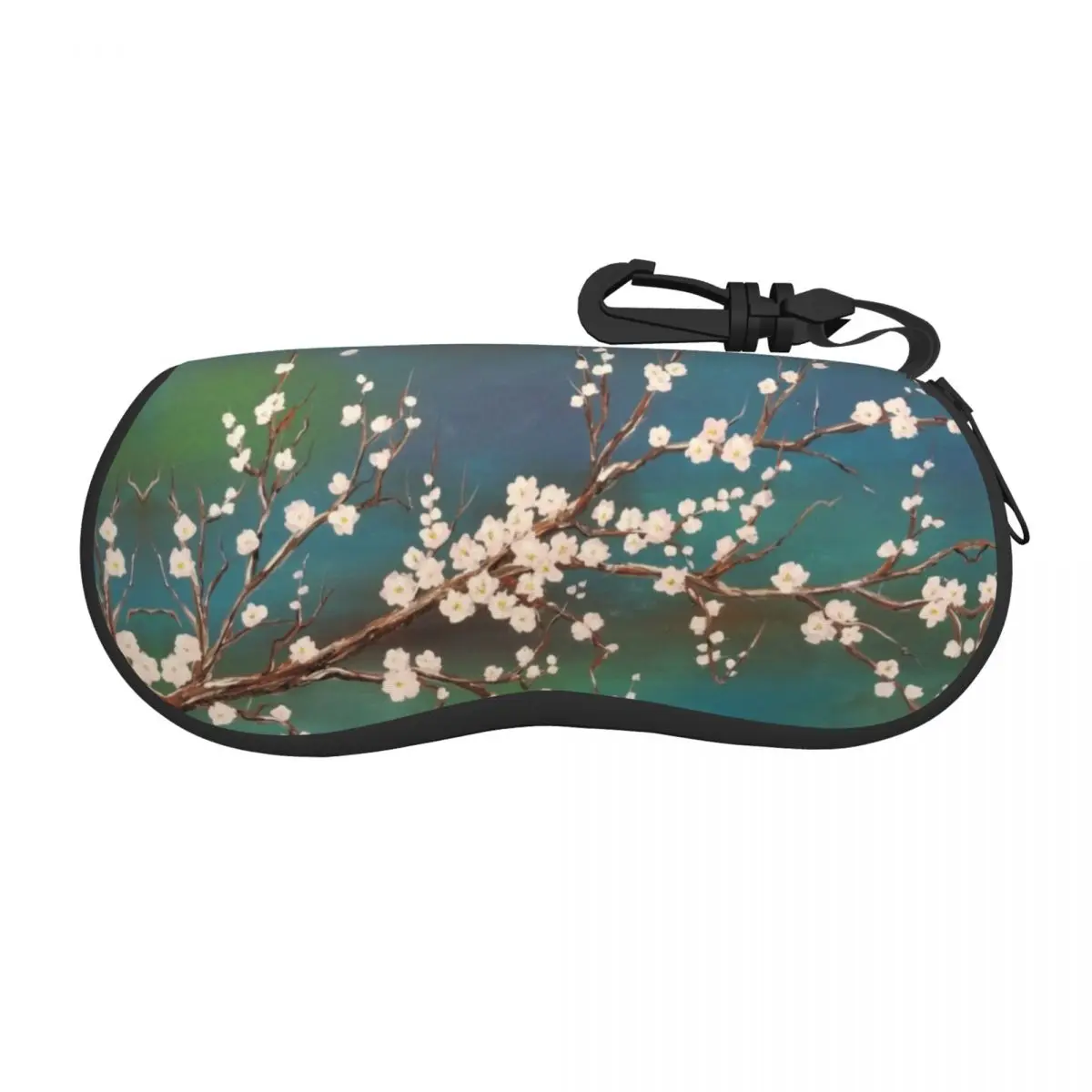 

Japan Sakura Cherry Blossom Sunglasses Soft Case Neoprene Zipper Flower Shell Eyeglass Case Custom Protective Box For Glasses