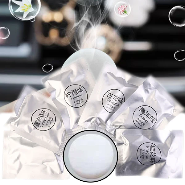 

Car Air Fresheners Refills Car Air Vent Clip Replacement Set Pads Solid Fragrance Scent Air Freshener Refill Tablets Lemon Peach