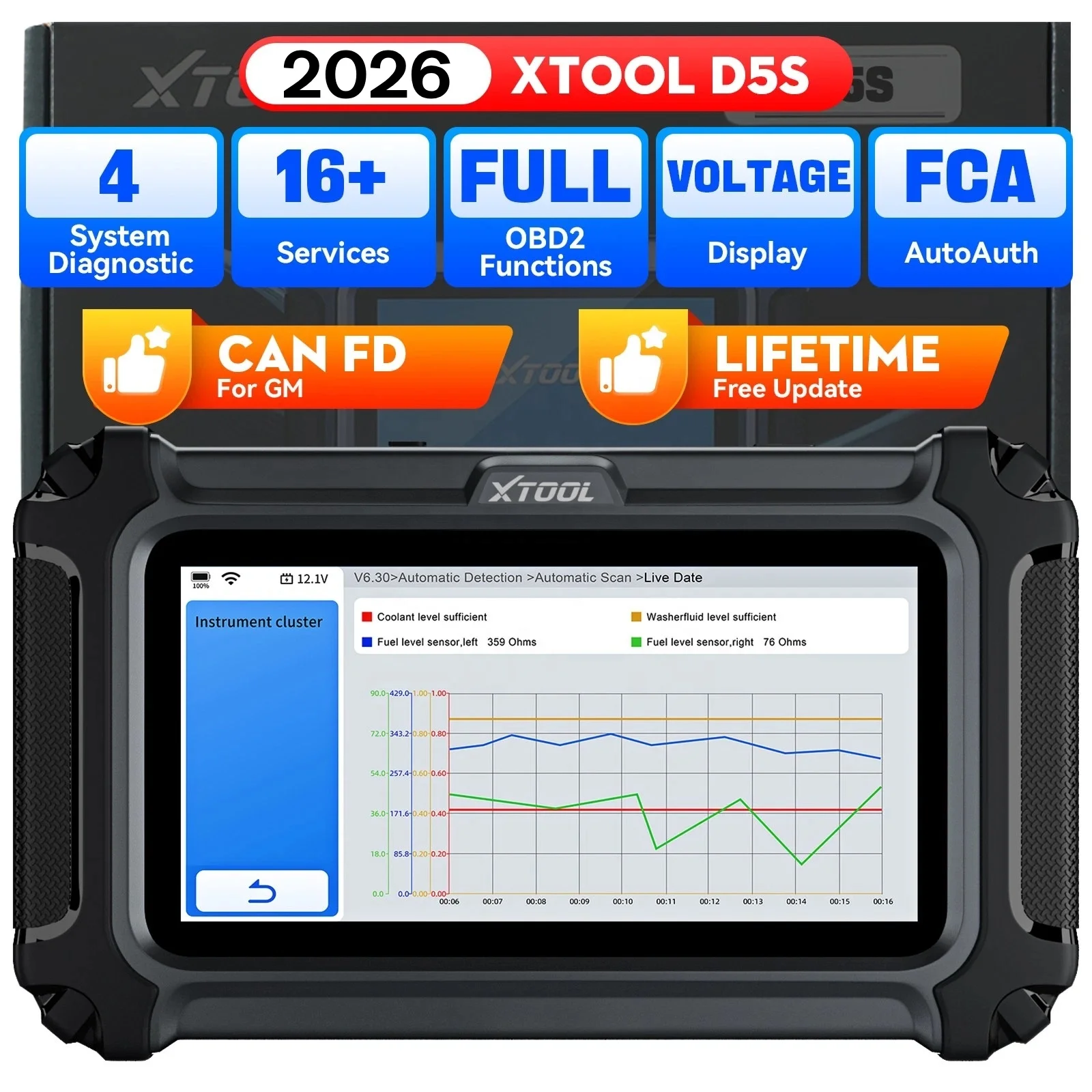 

D5S Smart Car Diagnostic Scanner OBD2 Fault Codes Reading And Clearing Tools ALL Car Diagnostic Machine Prices Wholesale