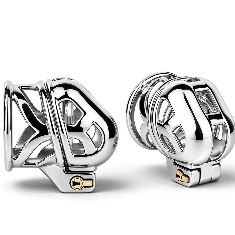 FRKO Male Micro Glans Penis Chastity Cage Stainless Steel 9 Size Resin Clear Invisible Lock Rings BDSM Sex Toys For Men 정조대 요도