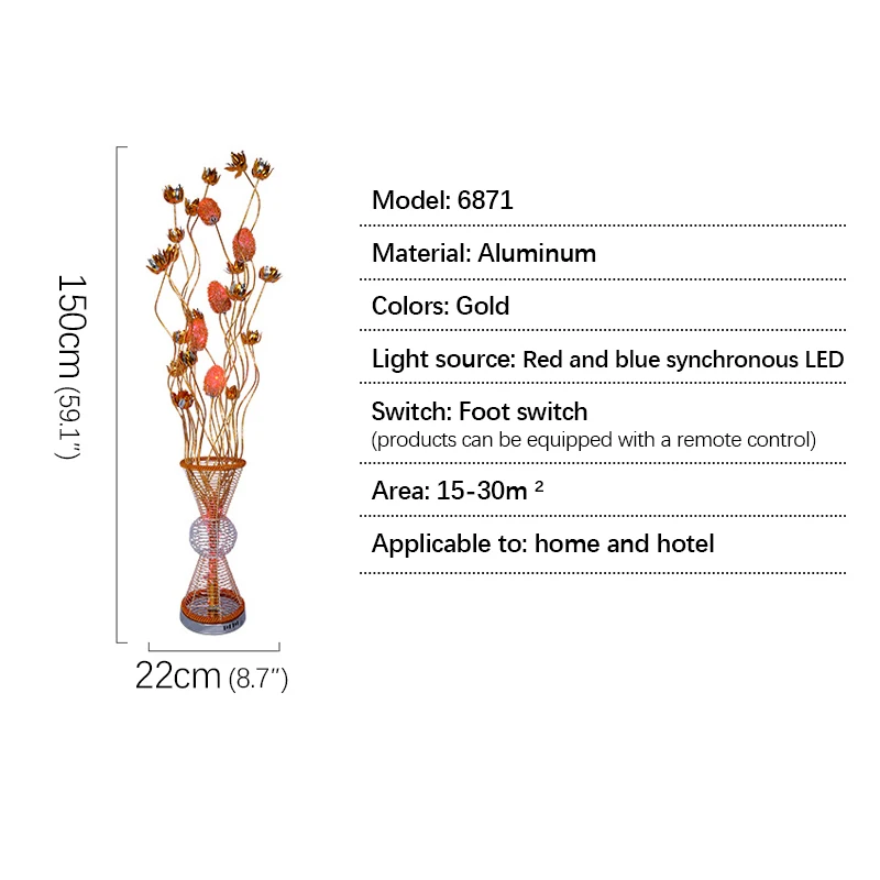 WPD Modern Floor Lamp Fashionable Art Iiving Room Bedroom Hotel Engineering Aluminum Wire LED Decorative Standing Light