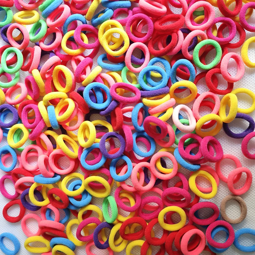 100pieces/Set Pet Elastic Hair Band Cute Dog Grooming Hair Accessories Diameter 0.87inch Colorful Puppy Rubber Band Pet Supplies