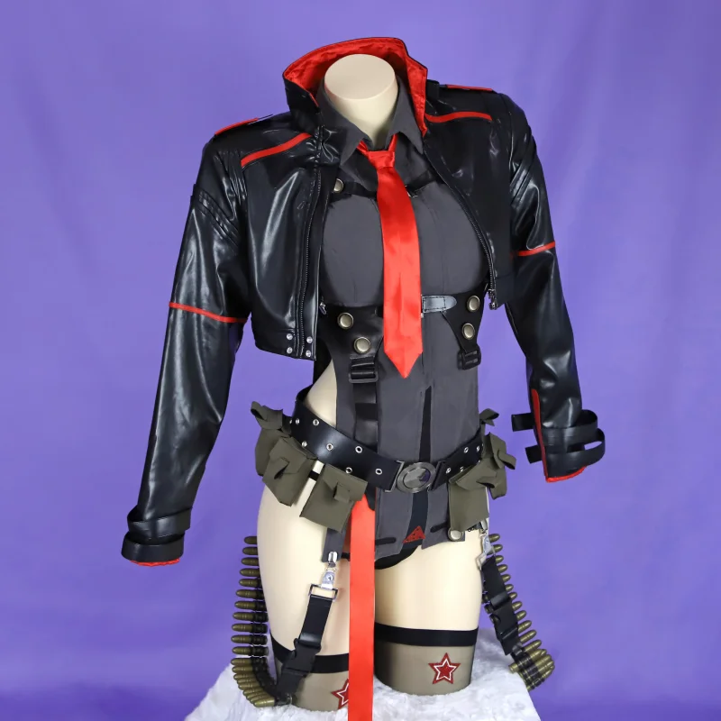 Spiel Nikke Göttin des Sieges Rapi Cosplay Kostüm Pistole Anime Rapi Cosplay Anzug Perücke Stiefel Frauen Mädchen Halloween Party Outfit Requisiten